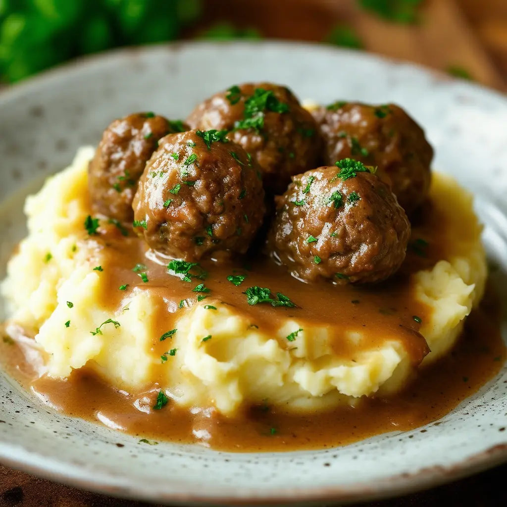 (B) Mash and Meatballs